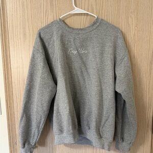 PrettyLittleThing Gray Crew Neck Sweater